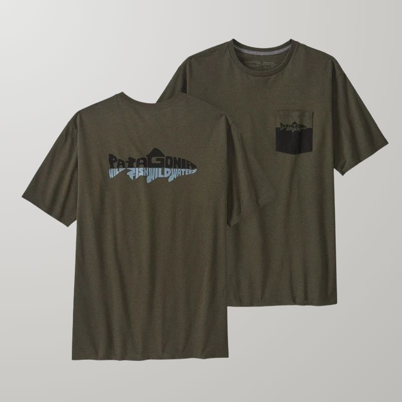 REMERA PATAGONIA WILD WATERLINE POCKET HOMBRE (BSNG)